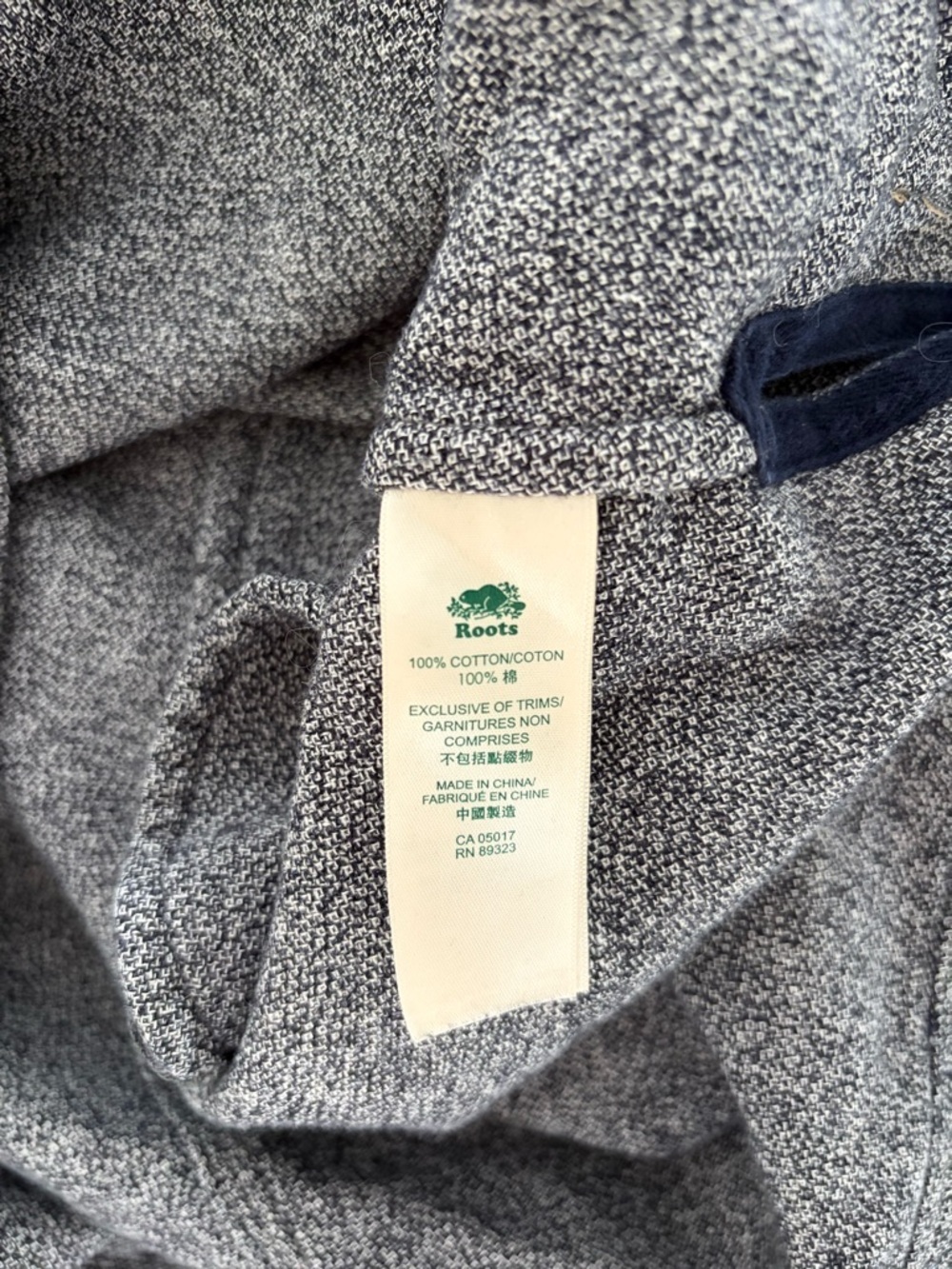 ROOTS Salt and Pepper 100% Cotton Midi Dress (M) - Picture 7 of 8